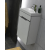 ORISTO Zestaw meblowy SILVER UNI szafka z umywalką  ceramiczną 40 cm, biały połysk - OR33-ZD1D-40-1-C